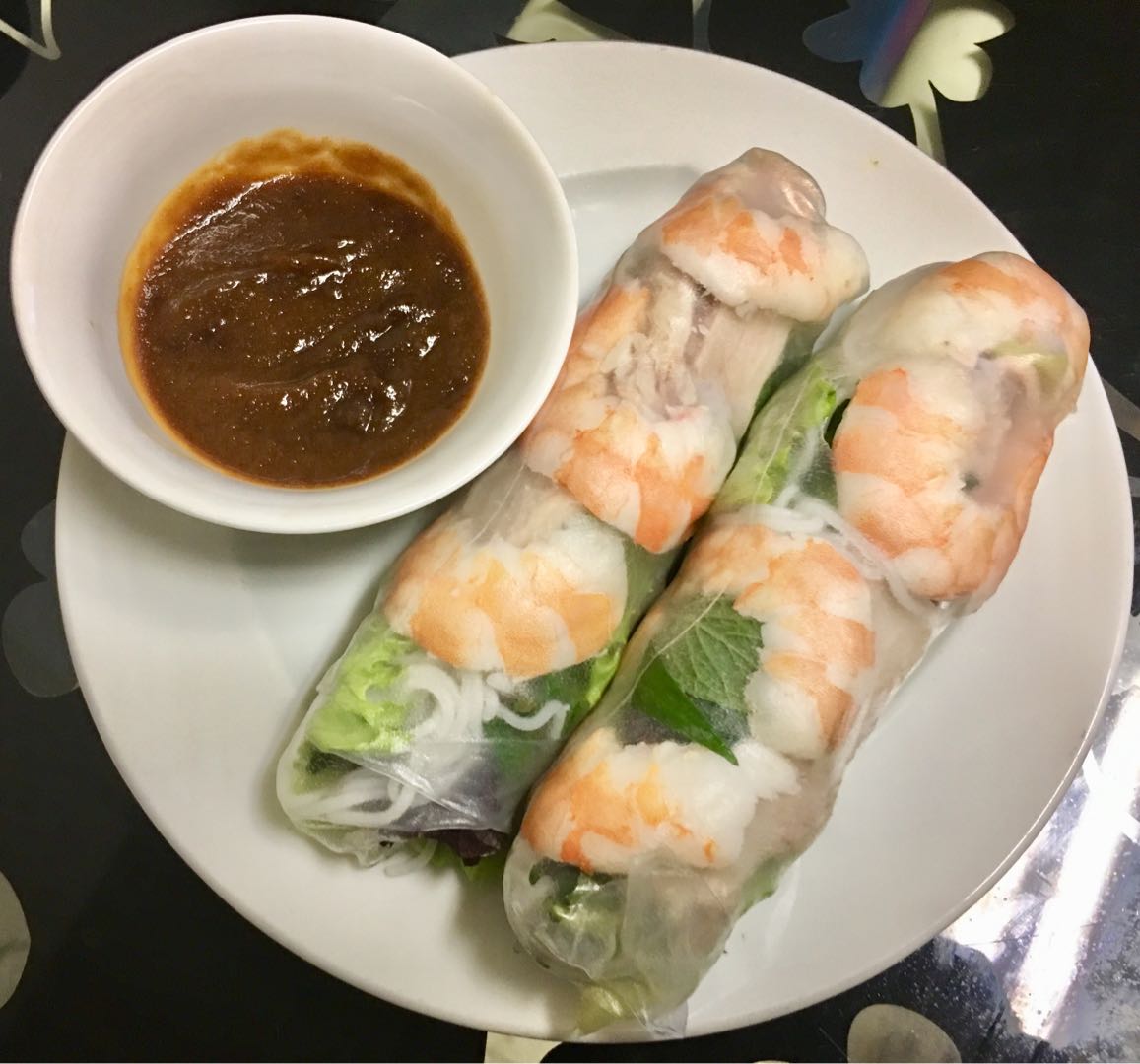 Order Shrimp and Pork Spring Roll food online from Lily Creperie store, San Mateo on bringmethat.com