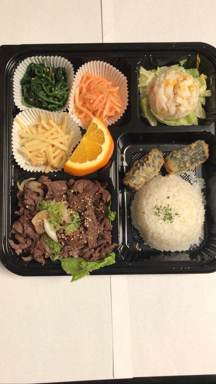 Order Bulgogi (korean BBQ Beef) Dinner Bento Box food online from O Sumo Sushi store, Sherman Oaks on bringmethat.com