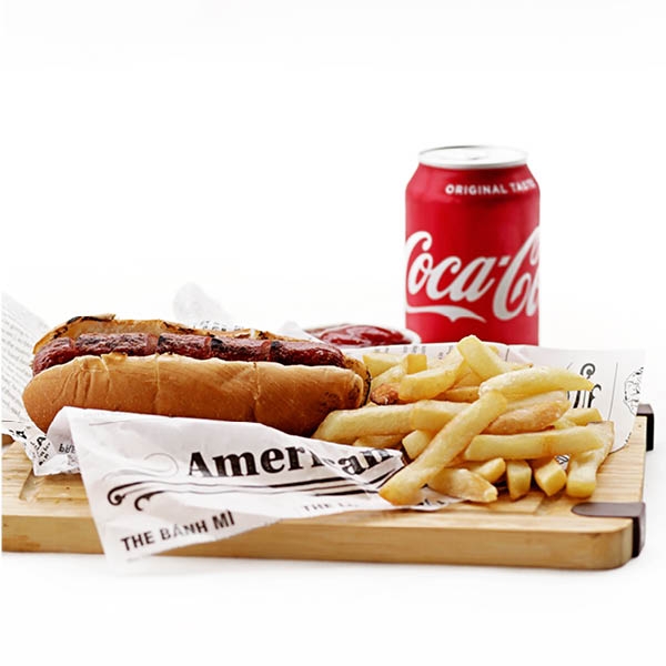Order Hot Dog with French Fries and Drink food online from Kosher Castle store, Airmont on bringmethat.com