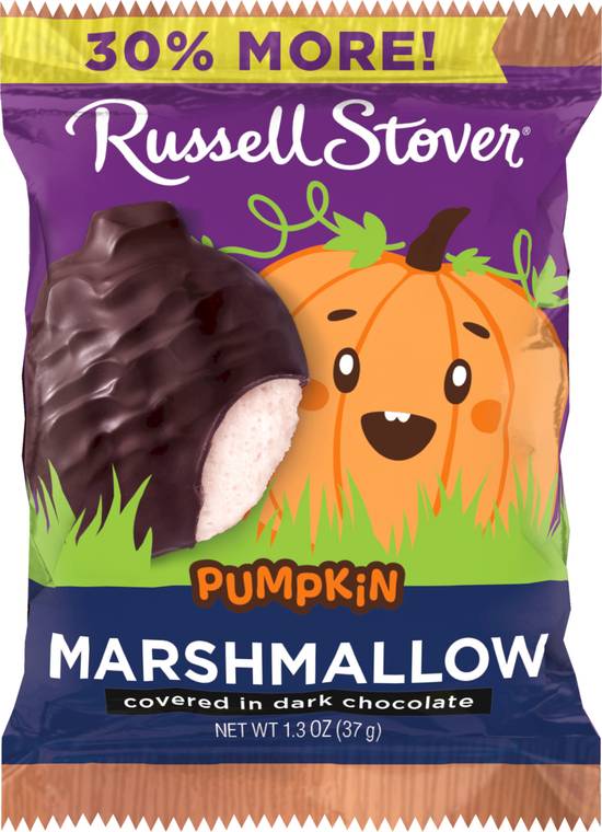 Order Russell Stover Dark Chocolate Marshmallow Pumpkin - Single, 1.3 oz food online from Rite Aid store, Clyde on bringmethat.com