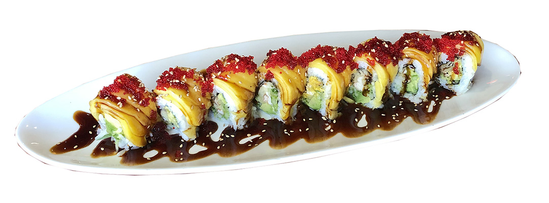 Order Mango Spider Roll food online from Rock Japanese Cuisine store, San Francisco on bringmethat.com