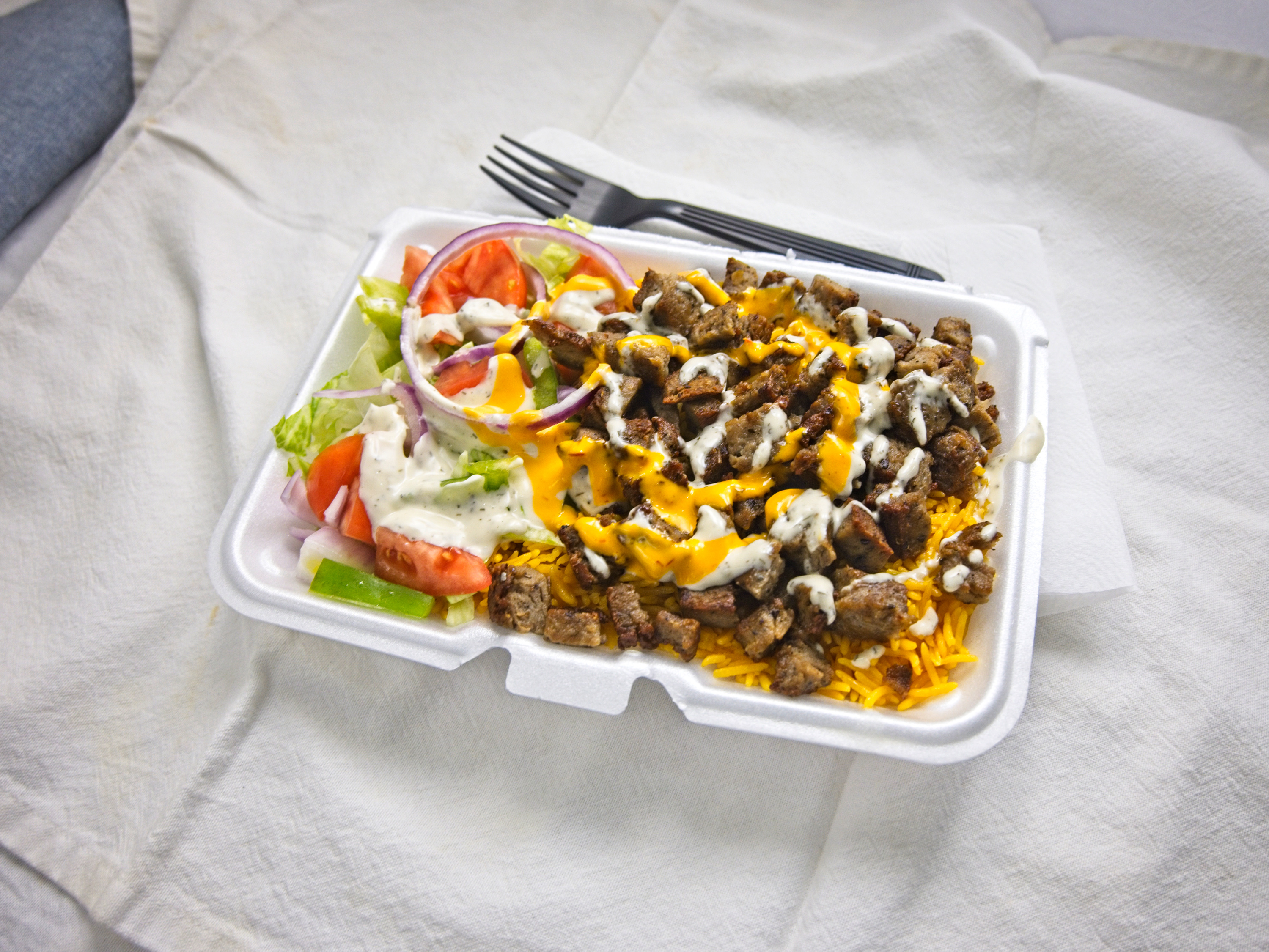 Order Gyro Over Rice food online from Crown Chicken store, Philadelphia on bringmethat.com