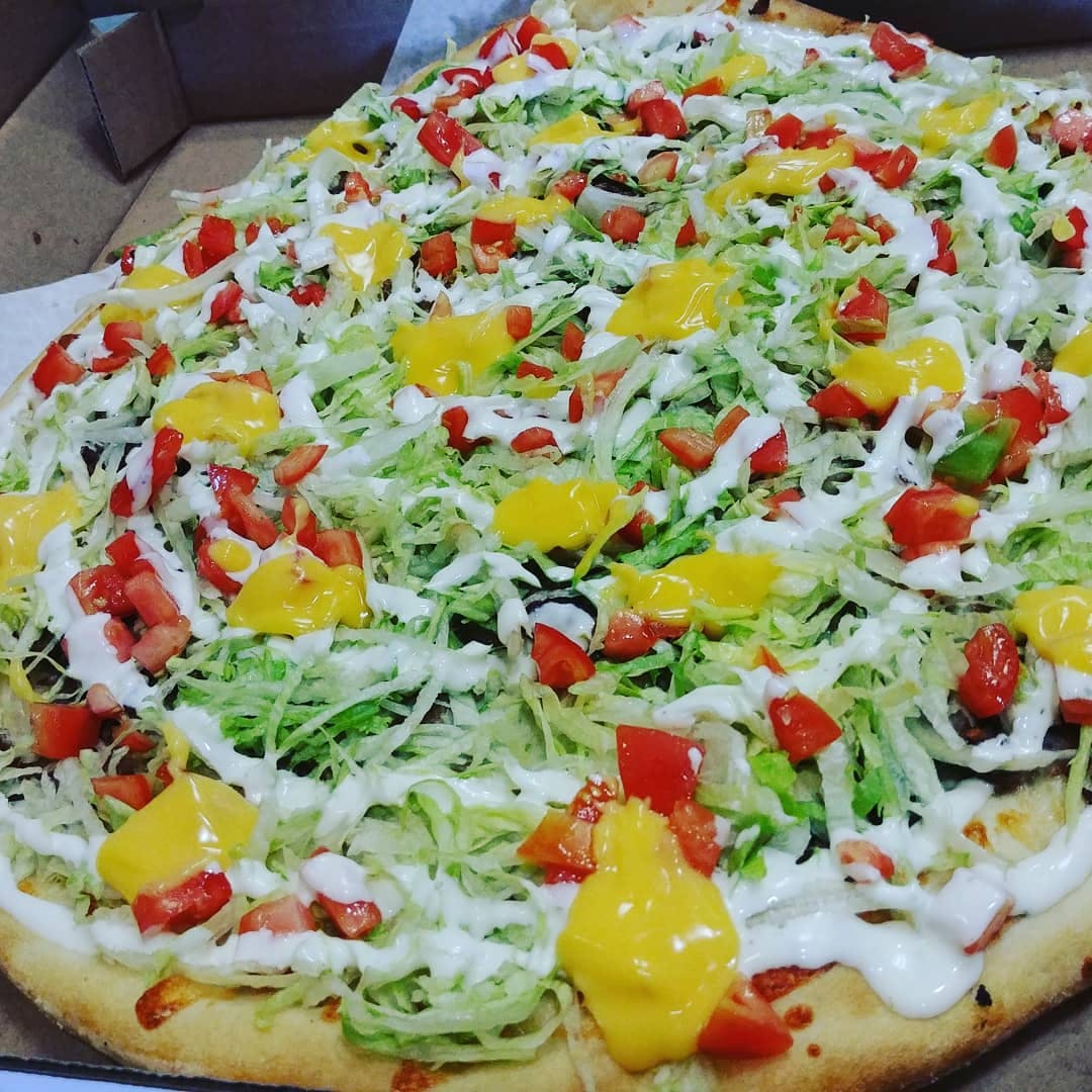 Order Taco Pizza - Small 12" food online from Yordana Pizza Ii store, Fairless Hills on bringmethat.com