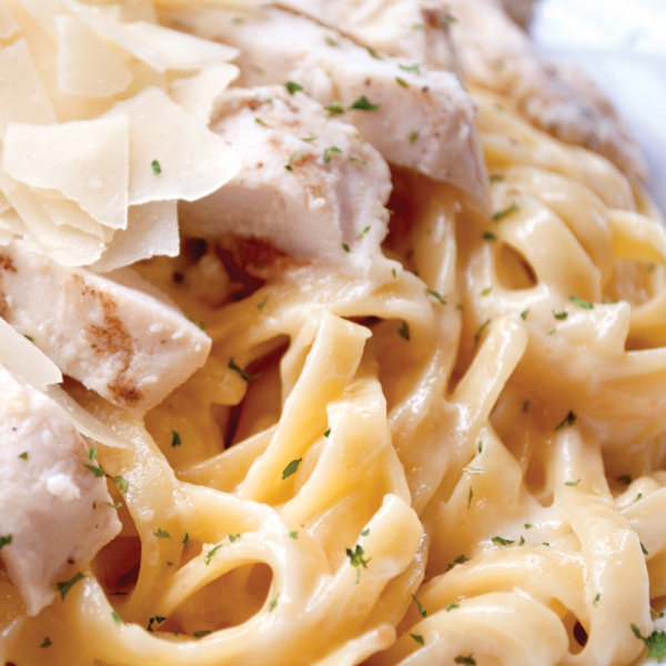 Order Fettuccine Alfredo with Grilled Chicken food online from Rosati's Pizza store, Darien on bringmethat.com