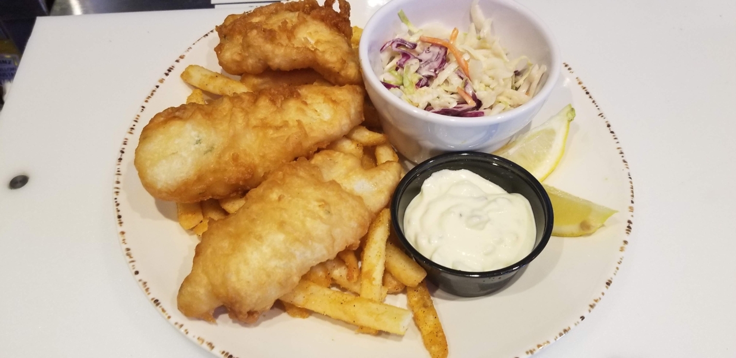 Order 3 PIECE FISH & CHIPS food online from Hops N Drops store, Colorado Springs on bringmethat.com
