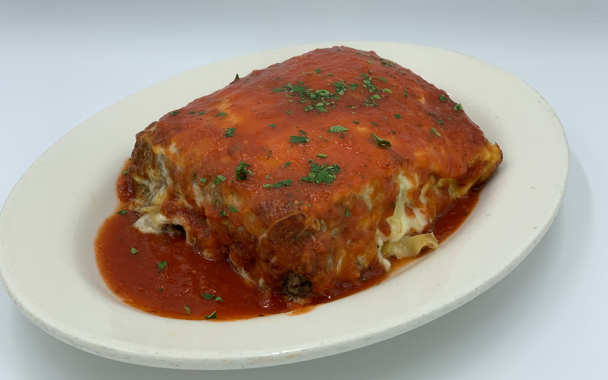 Order Homemade Meat Lasagna - Pasta food online from Mario Pizza store, Westbury on bringmethat.com