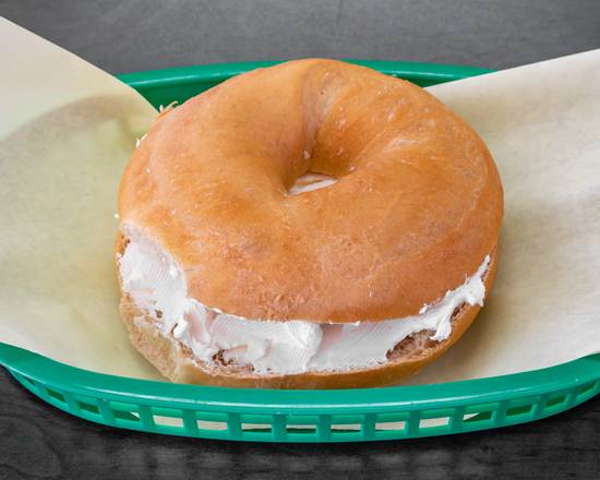 Order Bagel with Cream Cheese food online from Dutch Donut Factory store, Mesa on bringmethat.com