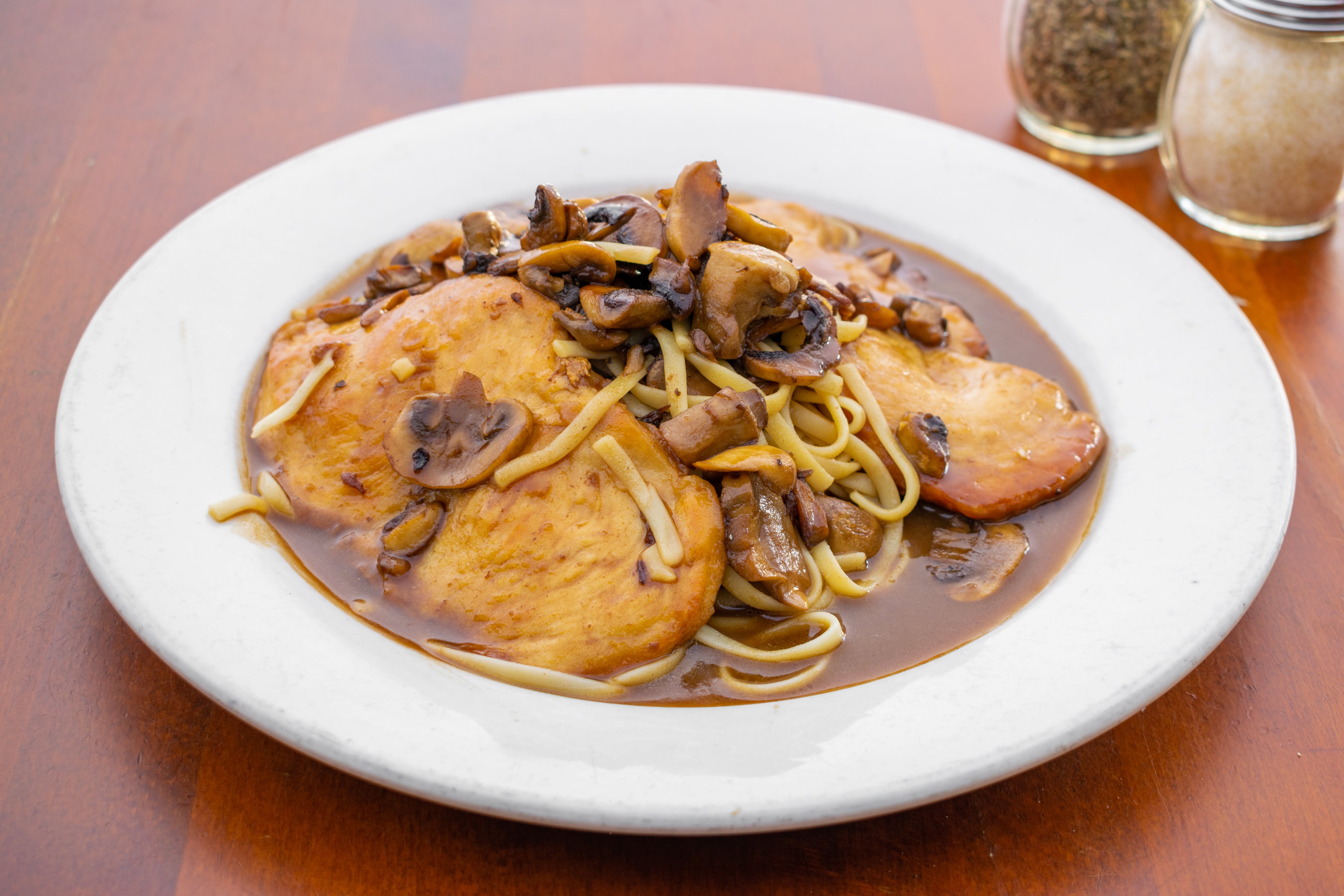 Order Pollo Marsala - Entree food online from Fiamma Wood Fired Pizza store, Westfield on bringmethat.com