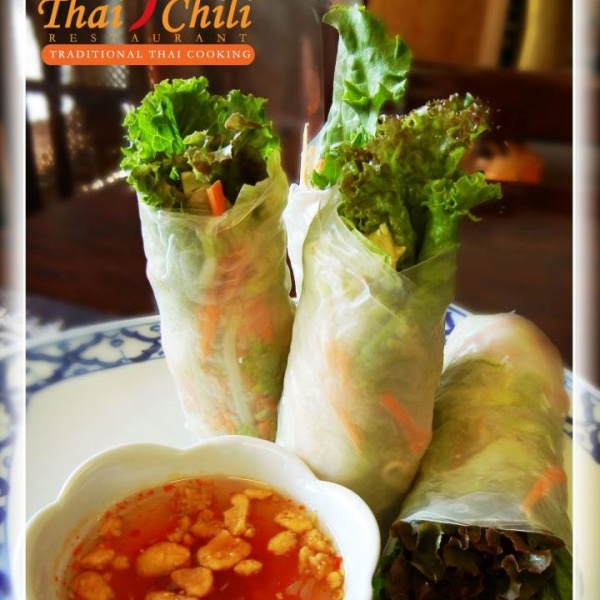 Order K6. Fresh Salad Rolls food online from Thai Chili Restaurant store, Kent on bringmethat.com