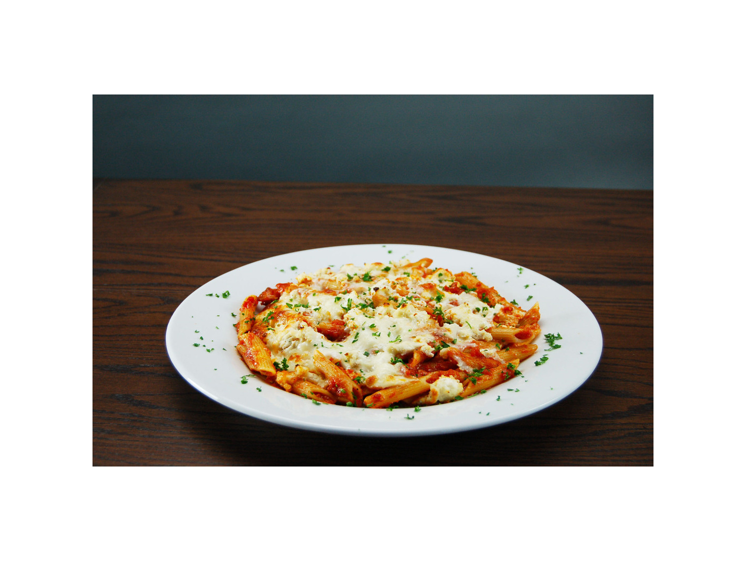 Order Mostaccioli Alforno food online from Rosati Pizza store, Milwaukee on bringmethat.com