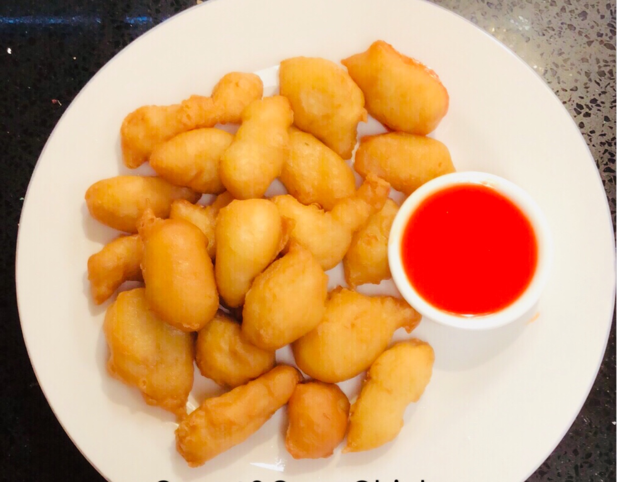 Order 72. Sweet and Sour Chicken food online from Wing Shun Kitchen store, Holbrook on bringmethat.com