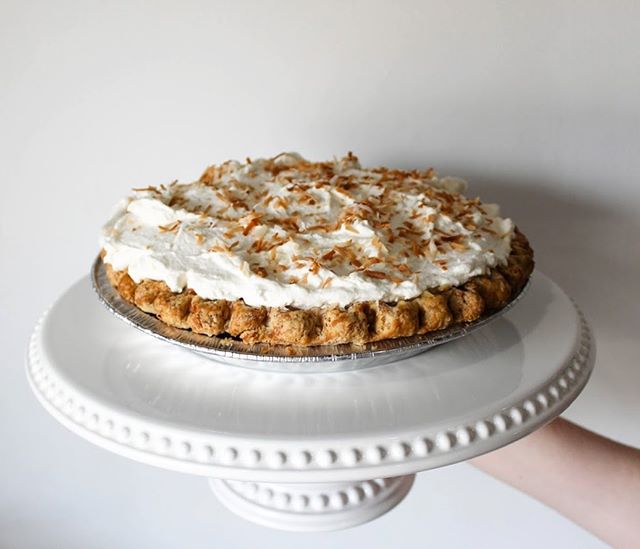 Order Coconut Cream Pie (Whole Pie) food online from Pie Bar Marietta store, Marietta on bringmethat.com