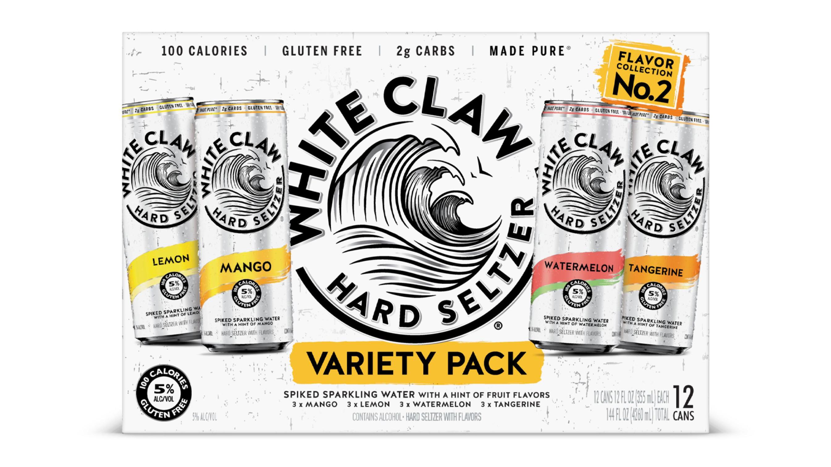 Order White Claw Variety Pack Tropical 12 Pack food online from Chevron store, Huntington Beach on bringmethat.com