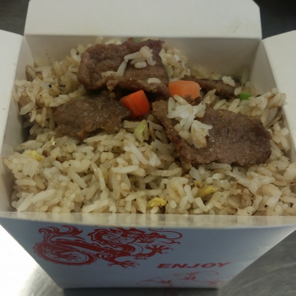 Order Beef Fried Rice food online from Hong Kong Delights store, Oakland on bringmethat.com