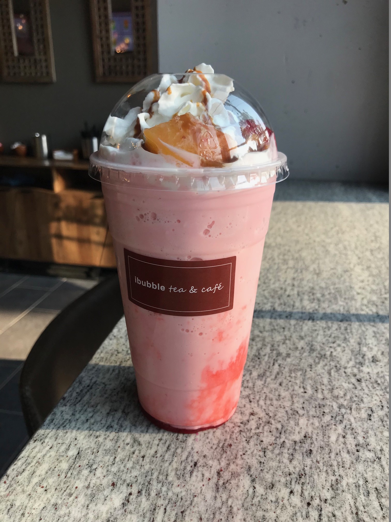 Order C1A: Strawberry Smoothie  food online from I Bubble Tea & Cafe store, Cranford on bringmethat.com