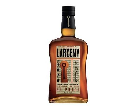 Order Larceny, 1.75L bourbon (46.0% ABV) food online from Cold Spring Liquor store, Liberty Hill on bringmethat.com