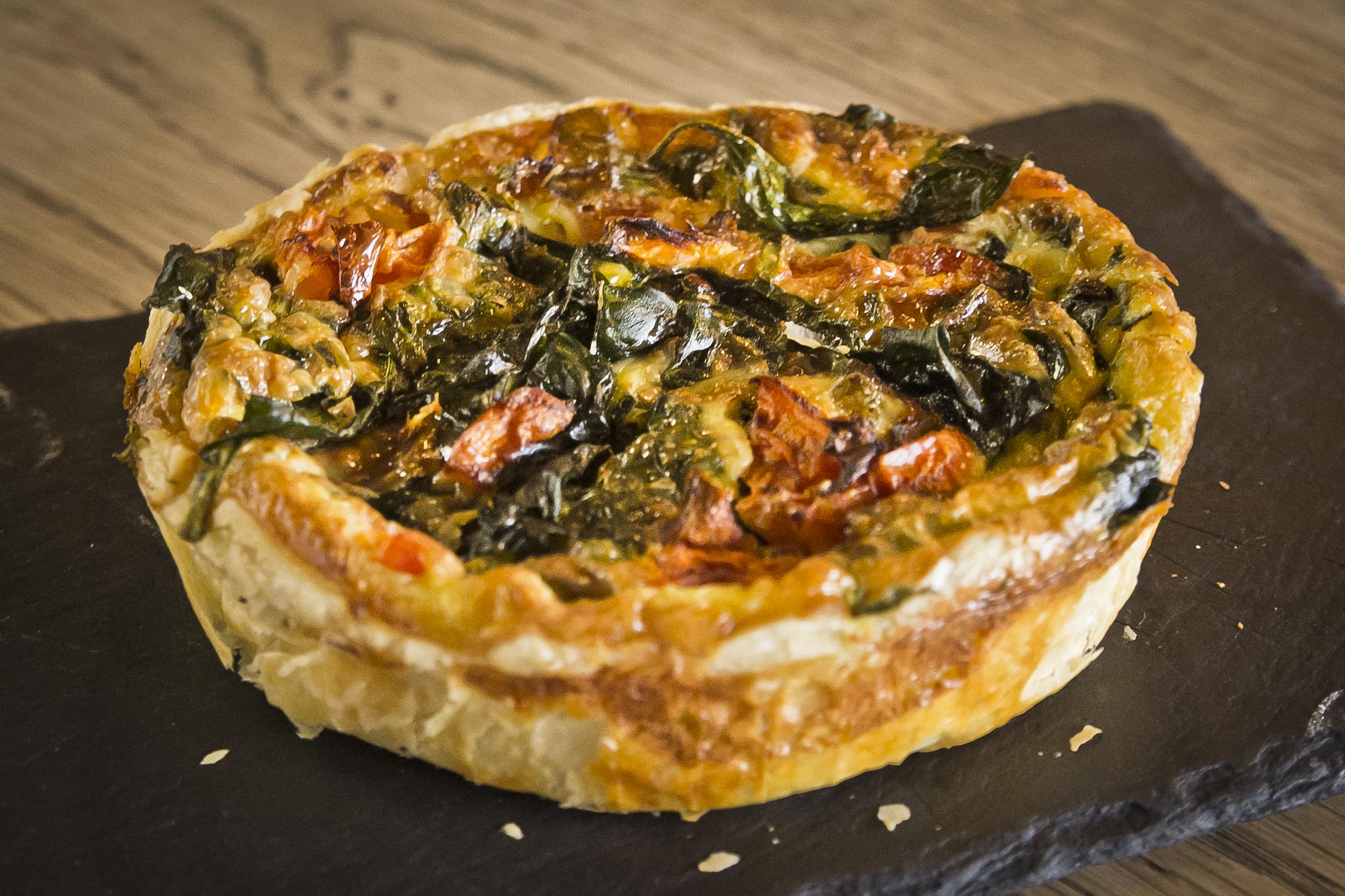 Order Spinach and Tomato Quiche food online from Roggenart store, Columbia on bringmethat.com