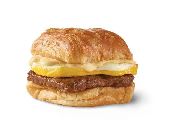 Order Sausage, Egg & Swiss Croissant food online from Wendy store, SHARPSBURG on bringmethat.com