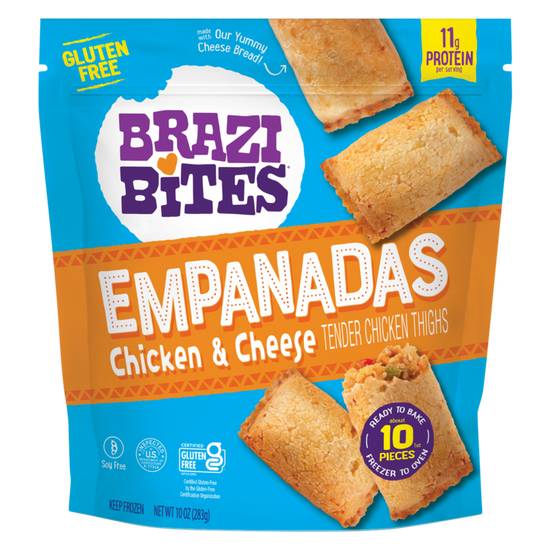 Order Brazi Bites Frozen Chicken & Cheese Empanadas 10oz food online from Everyday Needs by Gopuff store, Chino on bringmethat.com