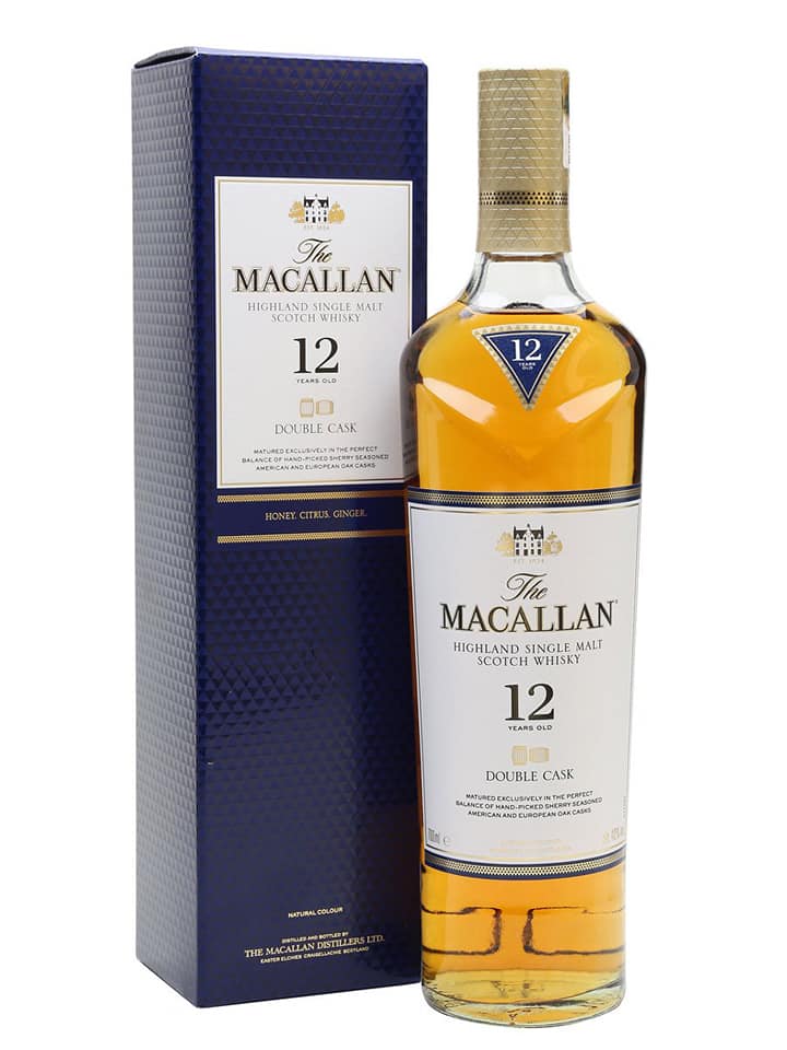 Order 750 ml. The Macallan 12 Year Double Cask Whiskey food online from Central Warehouse Wine & Liquor Inc store, Yonkers on bringmethat.com