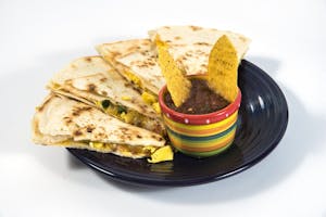 Order BREAKFAST QUESADILLA food online from Burrito Express store, Roswell on bringmethat.com