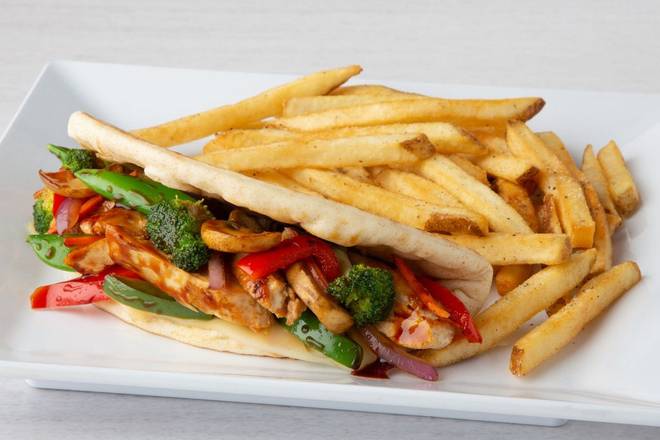 Order Chicken Stir-Fry Pita food online from Bakers Square store, Parma Heights on bringmethat.com