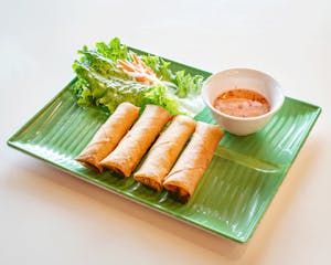 Order A5. Four Crispy Egg Rolls - Cha Gio (4 pcs)  food online from Cyclo Vietnamese Cuisine store, Chandler on bringmethat.com