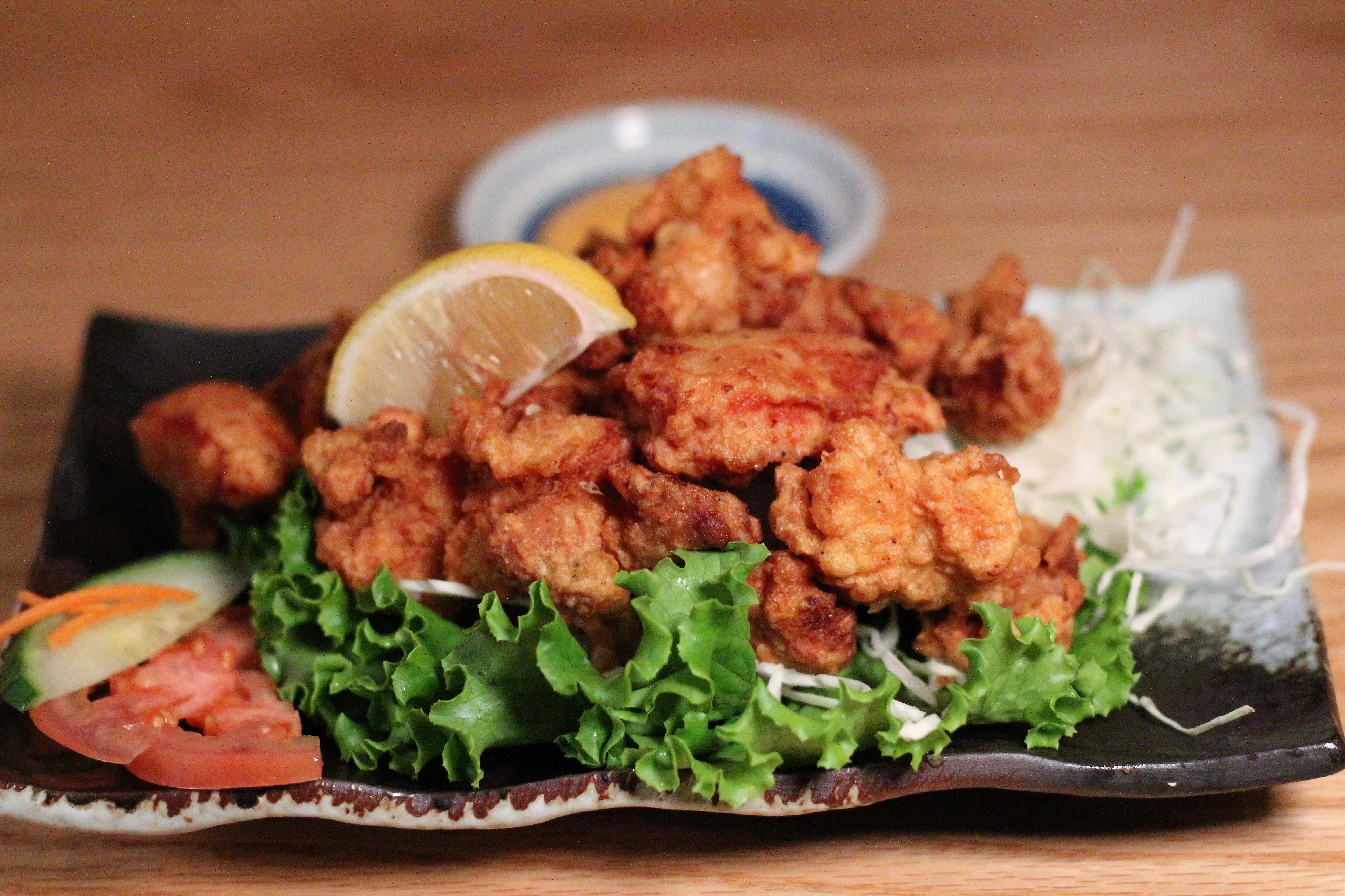 Order Japanese Fried Chicken Karaage food online from Yoshi Ramen And Sushi store, Daly City on bringmethat.com