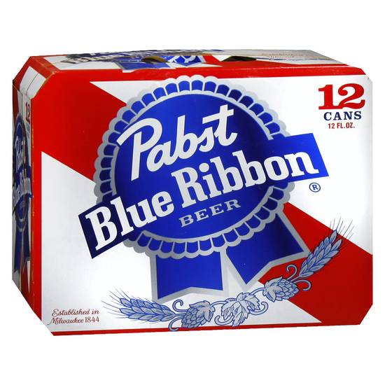 Order Pabst Blue Ribbon Beer 12 Pack food online from Red Roof Market store, Lafollette on bringmethat.com