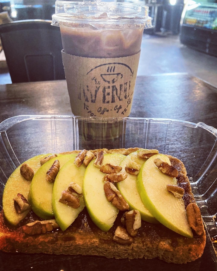 Order APPLE CRUNCH TOAST food online from The Avenue Coffee & Cafe store, Port Neches on bringmethat.com