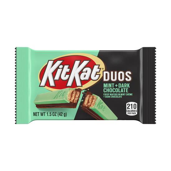Order Kit Kat Duos Mint + Dark Chocolate Candy Bar, 1.5 OZ food online from Cvs store, SAINT CLAIR SHORES on bringmethat.com