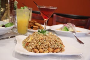 Order Arroz Chaufa with Mushroom food online from Inti store, Manhattan on bringmethat.com