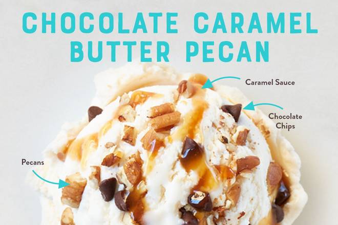 Order CHOCOLATE CARAMEL BUTTER PECAN food online from Marble Slab Creamery store, Metairie on bringmethat.com