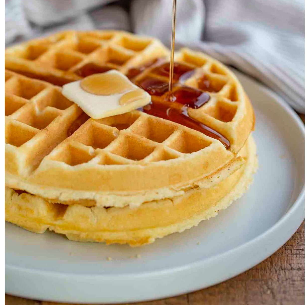 Order Plain Belgian Waffle food online from Shore Haven Diner store, Bronx on bringmethat.com