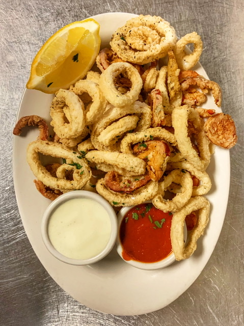 Order Calamari & Cherry Peppers Fritti food online from Amore store, Stamford on bringmethat.com