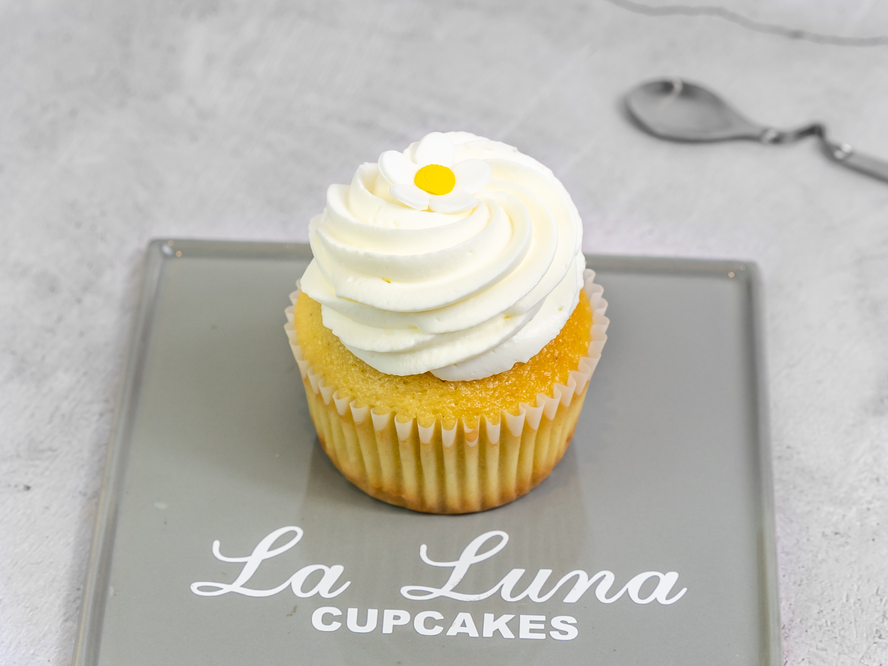 Order La Luna Tres Leches Cupcake food online from La Luna Cupcakes store, San Francisco on bringmethat.com