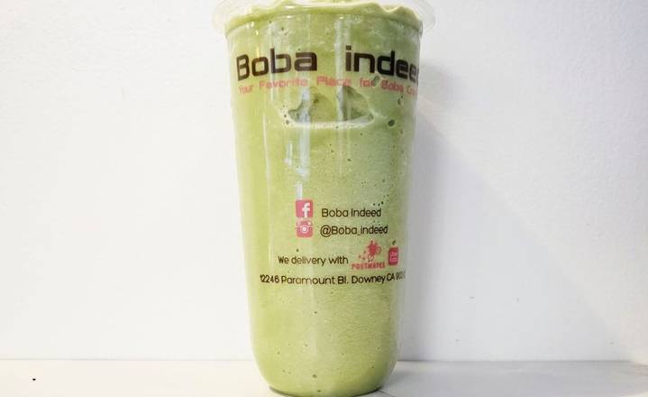 Order Matcha Green Tea Frappe food online from Boba Indeed store, Whittier on bringmethat.com