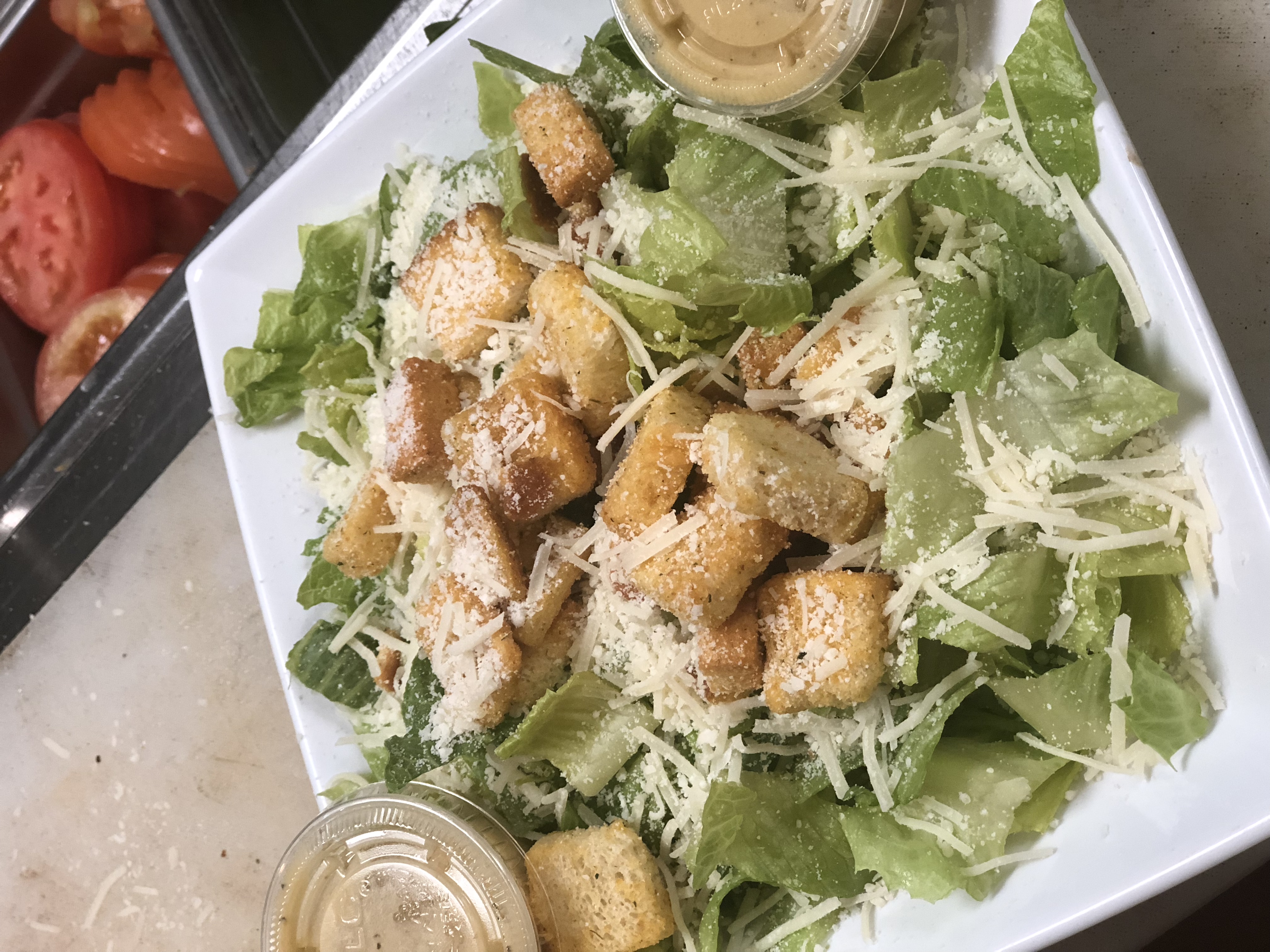 Order Caesar Salad food online from Dominic's Bar & Grille store, Monrovia on bringmethat.com