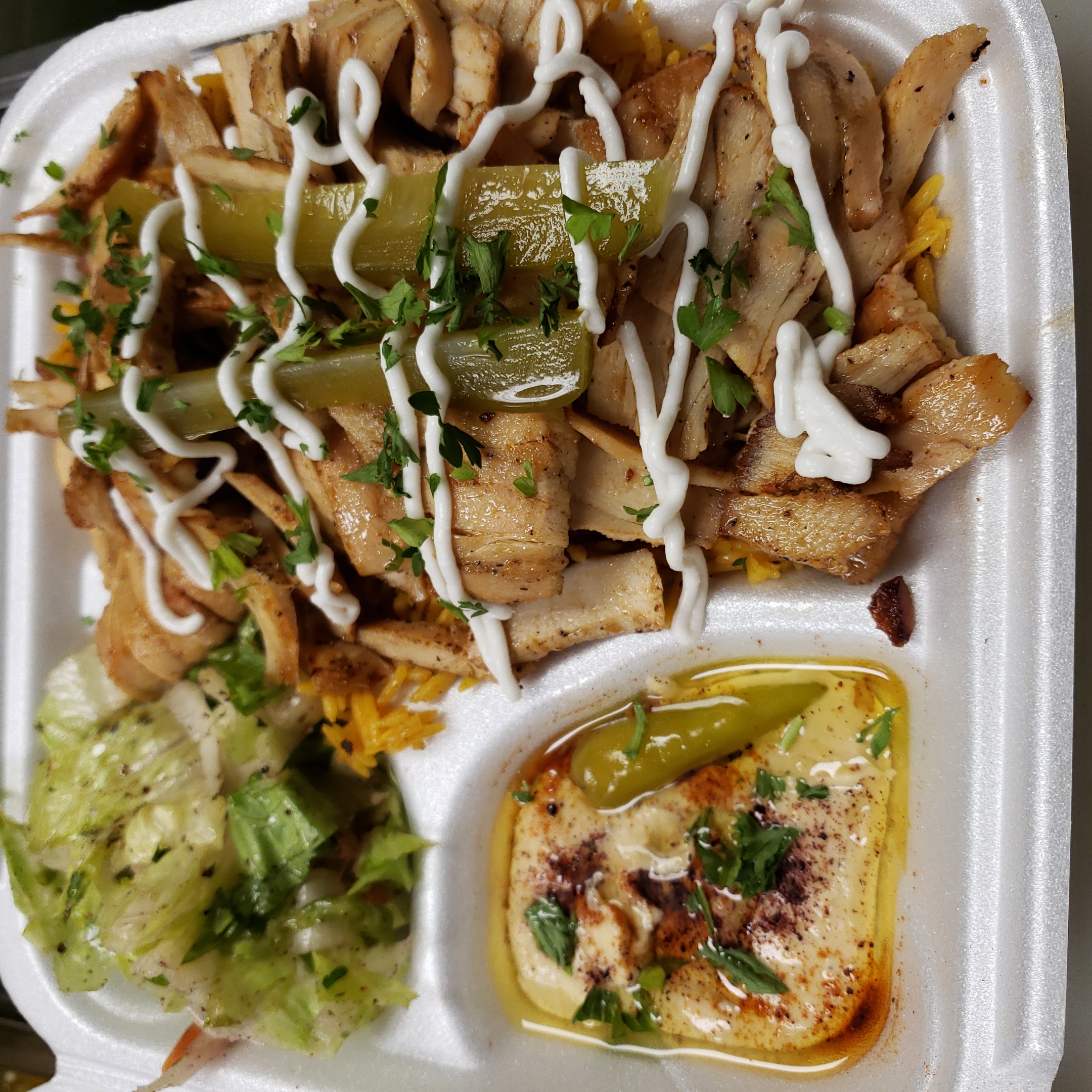Order Chicken Shawarma Plate food online from The Grill Effect store, Lisle on bringmethat.com