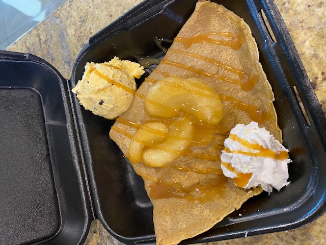 Order Apple Pie Crepe food online from The Crepe Factory store, Colton on bringmethat.com