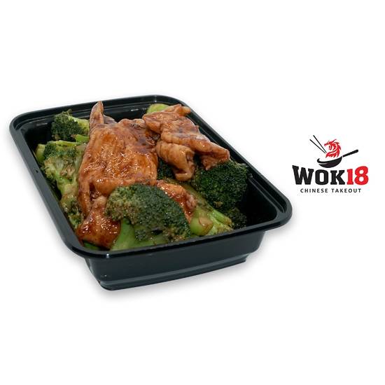 Order Chicken w/ broccoli food online from Wok 18 store, Teaneck on bringmethat.com