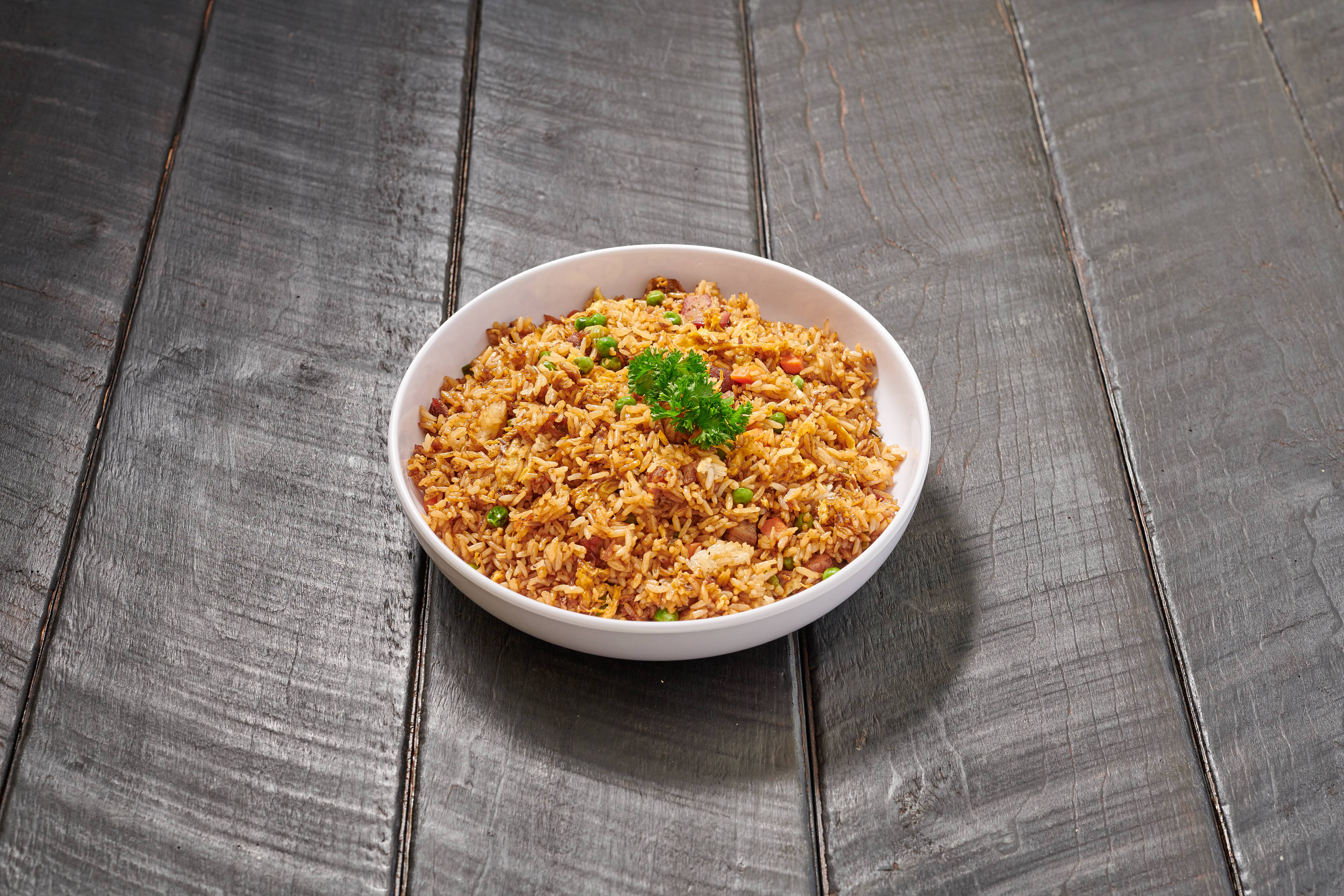 Order BBQ Pork Fried Rice food online from Temple Garden store, Citrus Heights on bringmethat.com