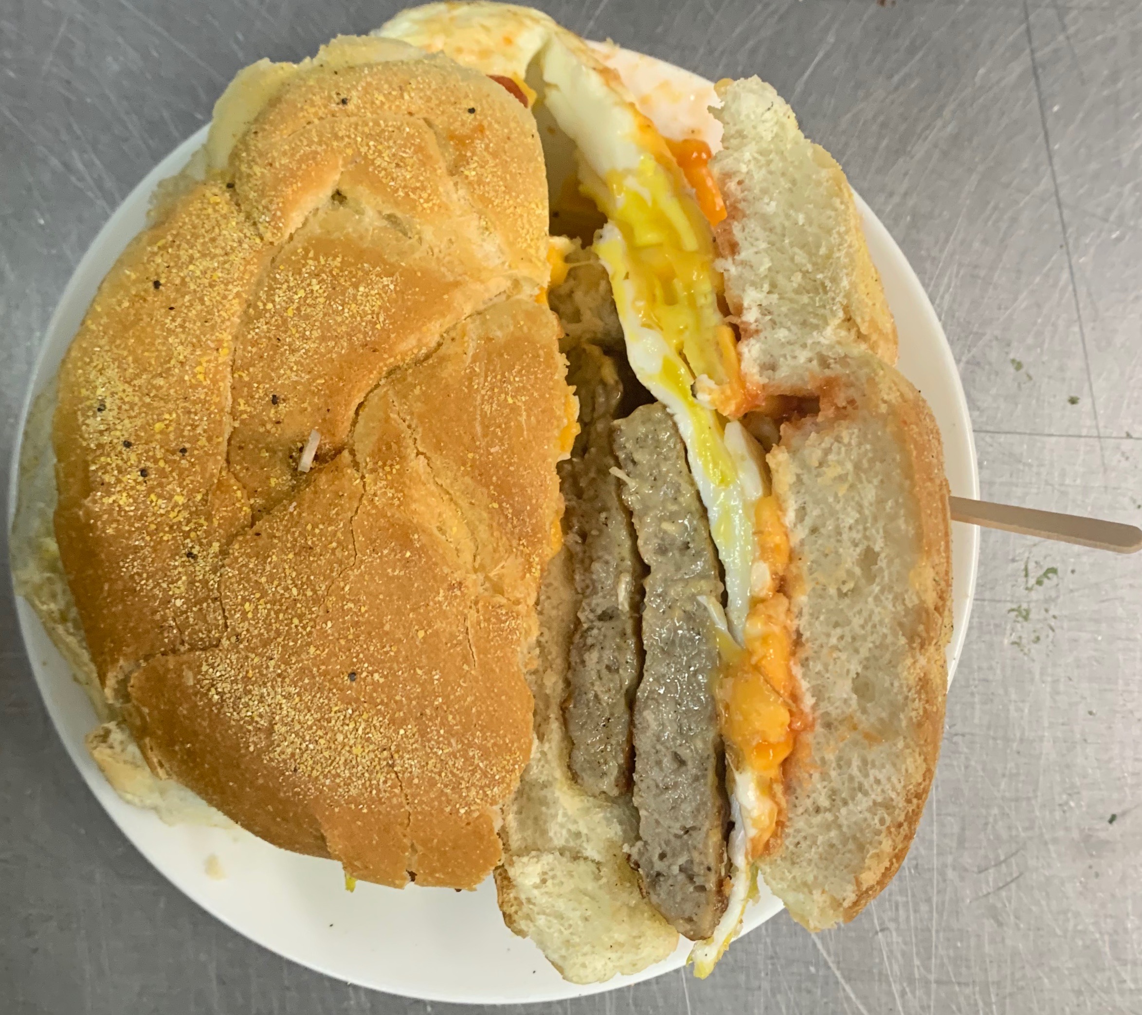 Order Sausage Egg and Cheese food online from Sunrise Coffee House store, Bloomingdale on bringmethat.com
