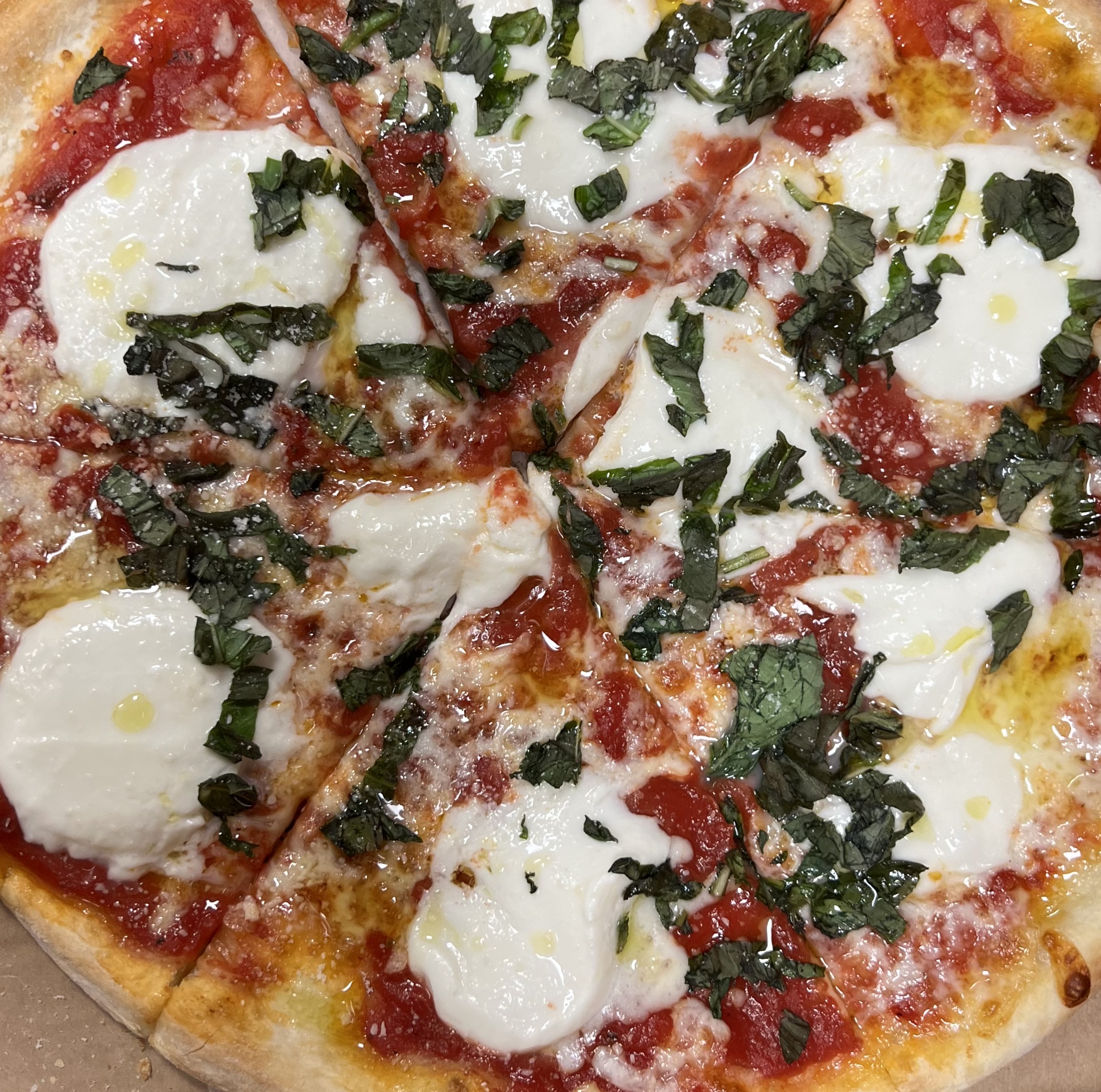 Order Margherita Pizza food online from Downtown Pizza store, Blacksburg on bringmethat.com