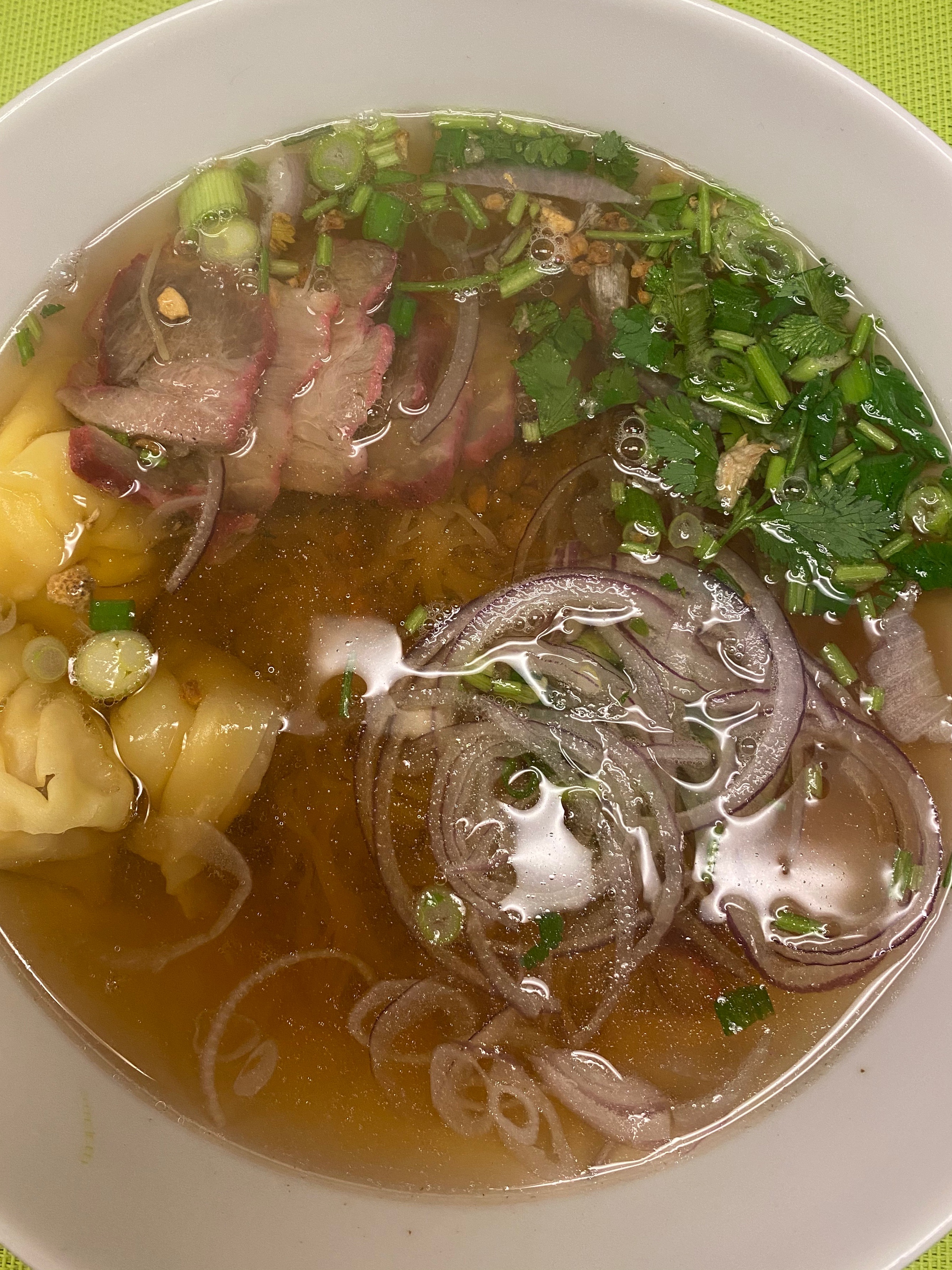 Order Wonton Noodle Soup food online from Yummy Pho Bac store, Mt. Juliet on bringmethat.com