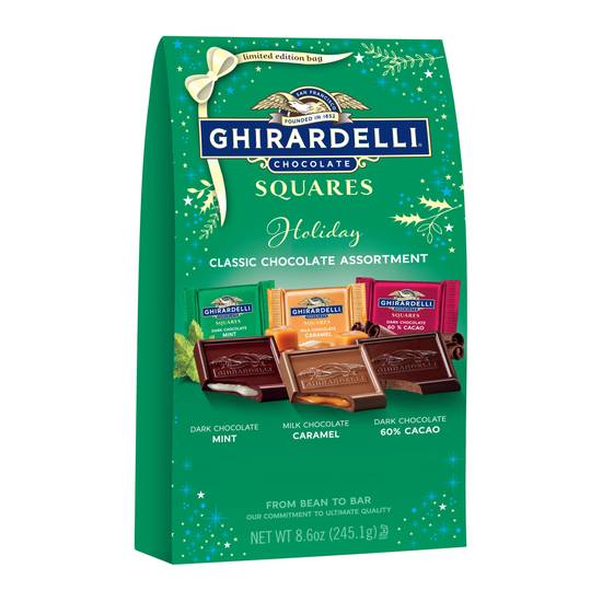 Order GHIRARDELLI Holiday Classic Chocolate Assortment Squares, 8.6 OZ Bag food online from CVS store, OLMSTED TOWNSHIP on bringmethat.com