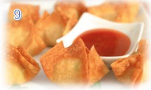 Order 9. Crab Rangoon 蟹角 food online from Lan House store, Lincoln on bringmethat.com