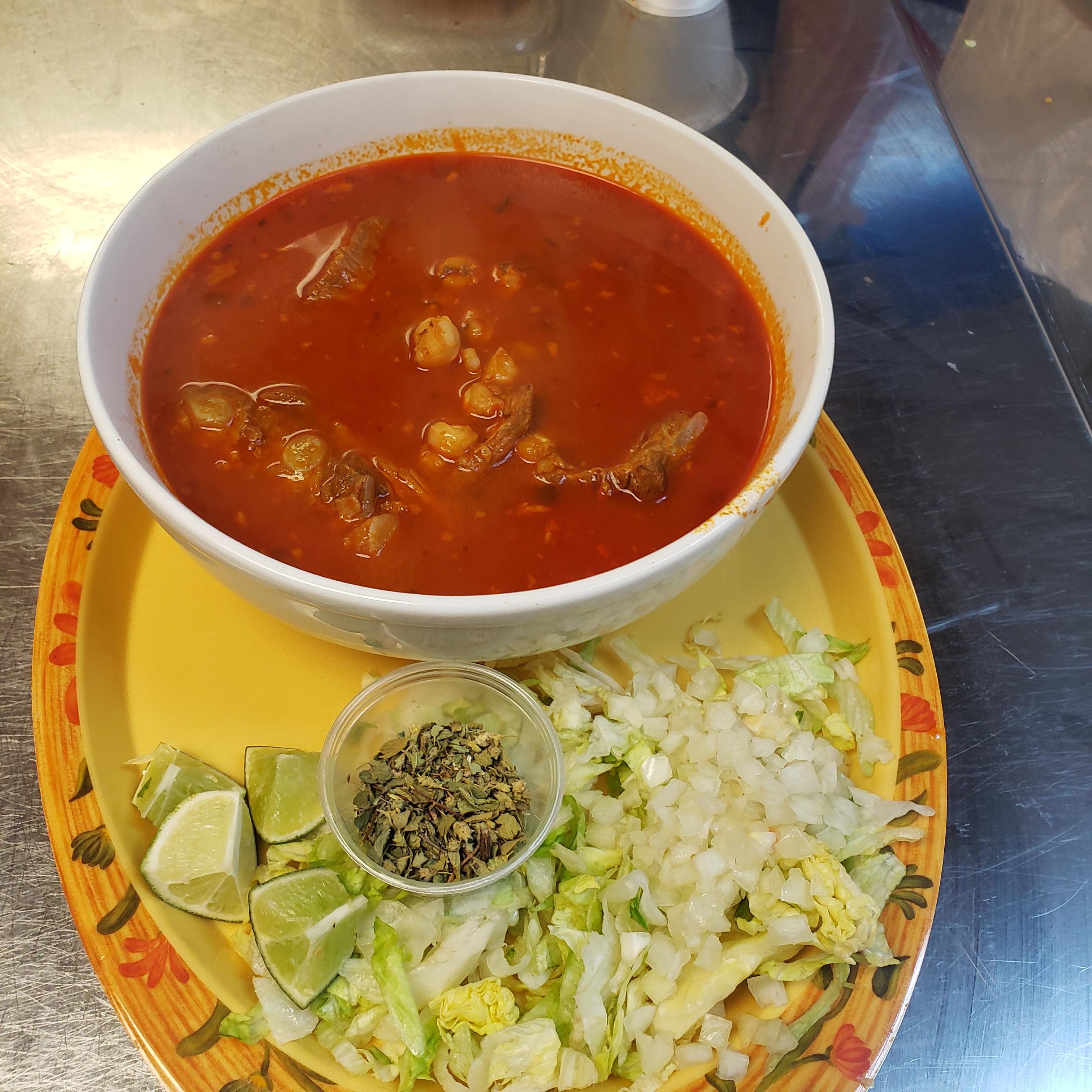 Order Pozole Bowl food online from Tony Tacos Downtown store, Bloomington on bringmethat.com