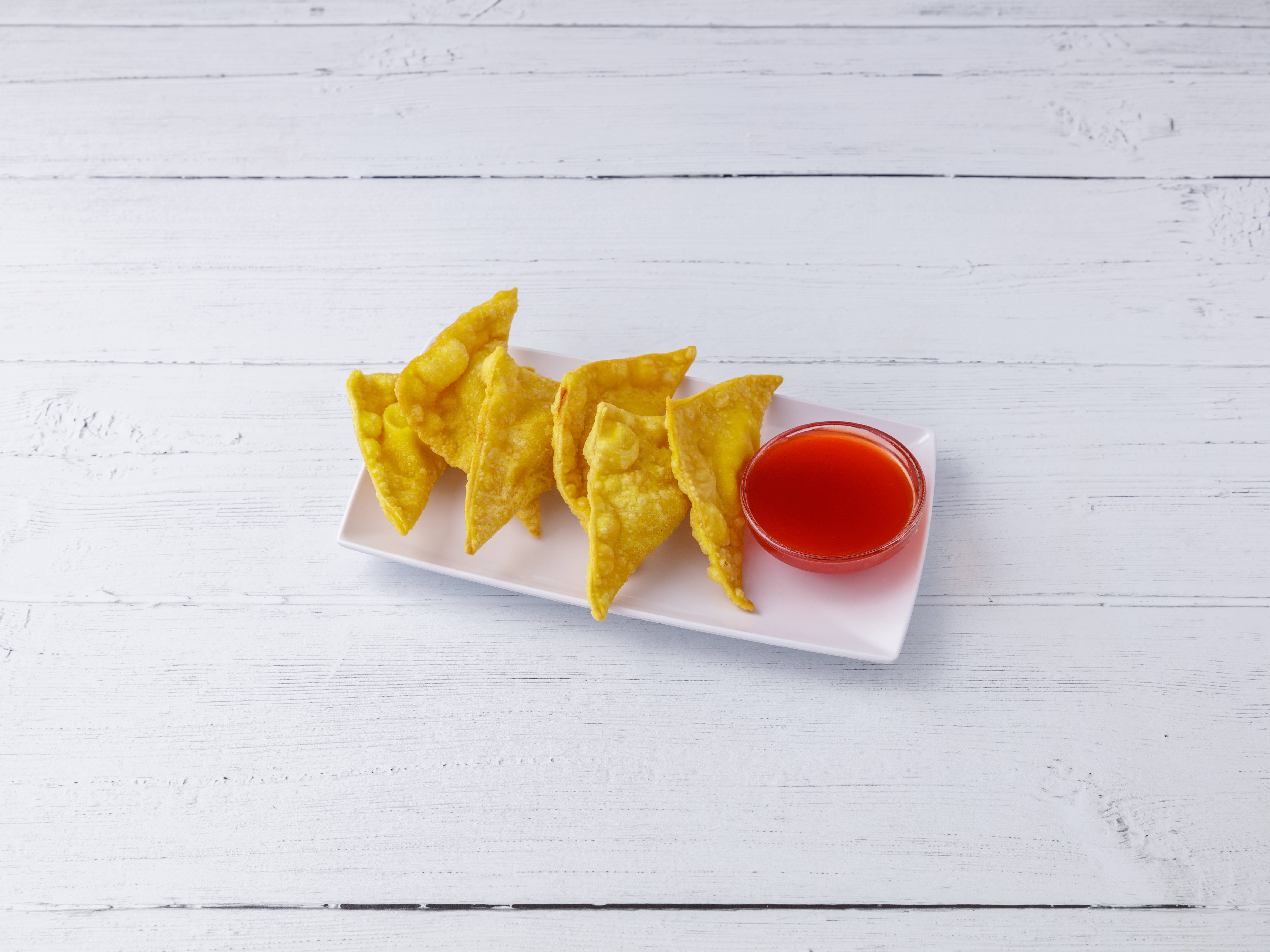 Order 5. Crab Rangoon food online from Blessing Chinese Restaurant store, Belleville on bringmethat.com