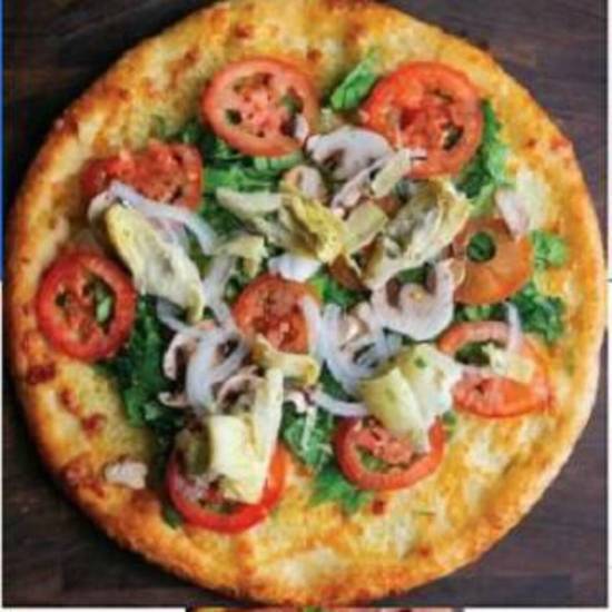 Order Vegan Heart-healthy Veggie Pizza food online from New York Pizzeria store, Houston on bringmethat.com